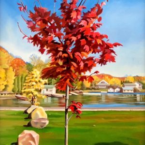 Laura Grime Painting – Algonquin Red