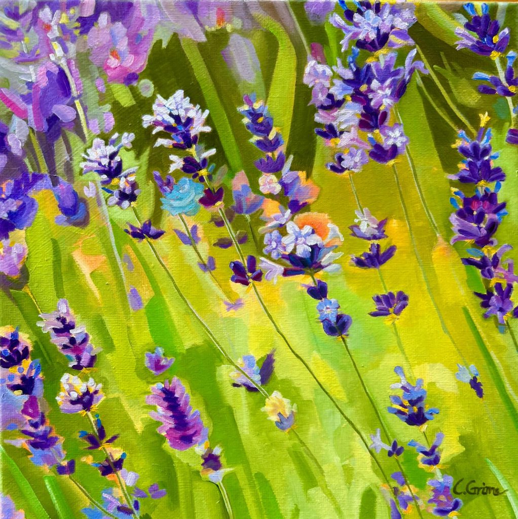 Laura Grime Painting - Lavender for Emily
